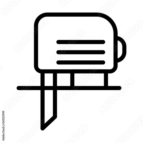 Electro jig saw line icon isolated on white background. Black flat thin icon on modern outline style. Linear symbol and editable stroke. Simple and pixel perfect stroke vector illustration.