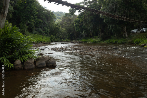 Rocky River flowing thrugh the woods photo