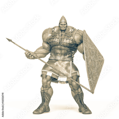 goliath in white background