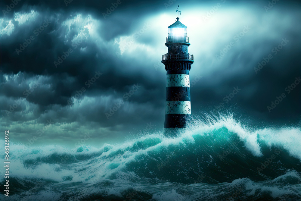 Strong Lighthouse in a Storm, Generative AI