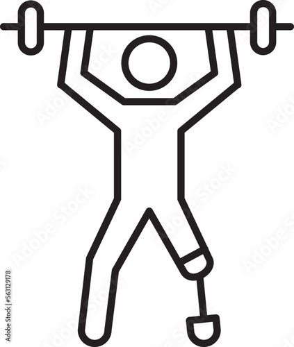 amputee person icon