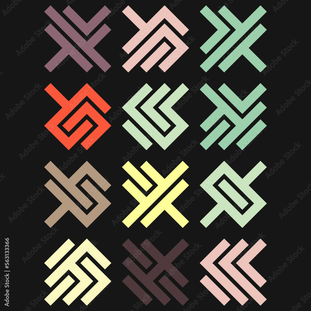 Asemic Glyph writing hieroglyph imitation abstract illustration Asemic Glyph writing hieroglyph imitation abstract illustration