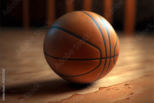 Basketball Sports, Basketball Stadium and Court, Generative ai