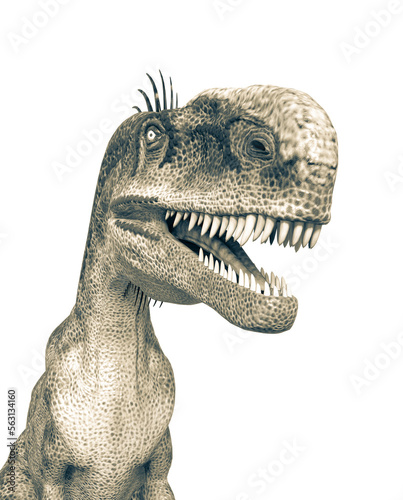 Fototapeta Naklejka Na Ścianę i Meble -  monolophosaurus profile picture id