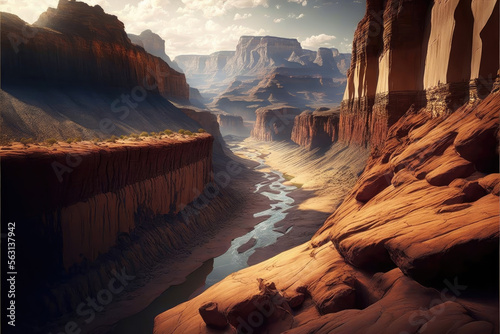 Canyon Landscape - Generative AI