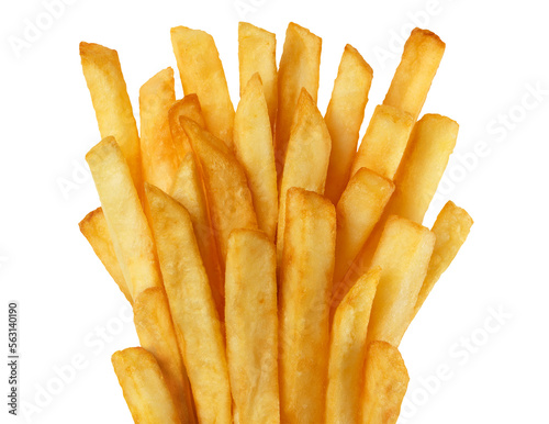 Delicious french potato fries cut out