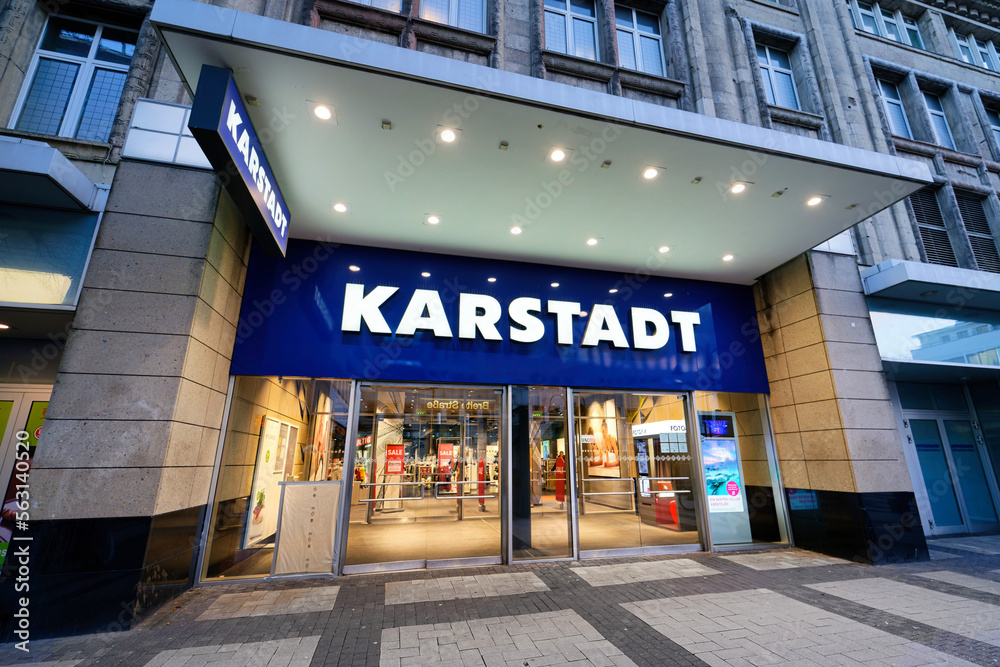 Cologne Germany January 11 2023 Karstadt GALERIA Cologne Breite