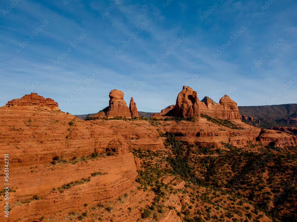 Gorgeous View Of The American Southwest Desert Showing Large Rock Formations Gorgeous View Of The American Southwest Desert Showing Large Rock Formations