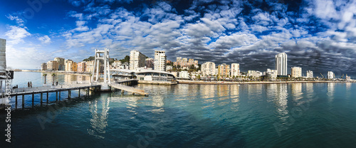 panorama view Albania Durres port
