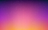 Sunset with stars. Orange beautiful sky. Blurred night background. Beautiful starry space. Color starry gradient. Realistic evening light. Vector illustration