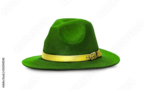 Green St. Patrick's Day hat isolated on a transparent background