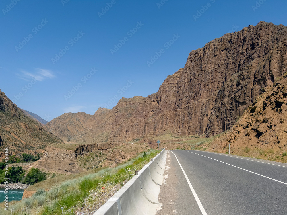 The low canyons on the Panj River.