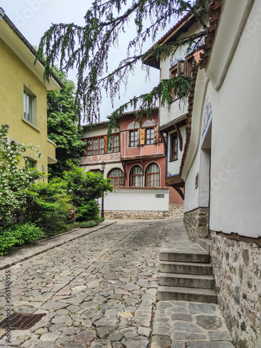 Fototapeta Naklejka Na Ścianę i Meble -  The old town of city of Plovdiv, Bulgaria