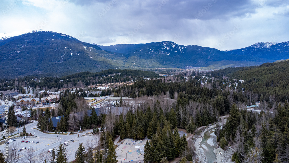 Whistler Village in British Columbia, Canada