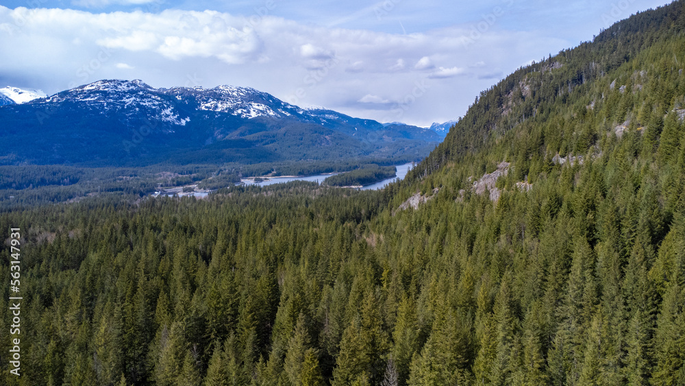 Fototapeta premium Roads in the Canadian Mountains