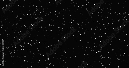 Snowfall as winter season weather background. 4k loop. Alpha channel included.