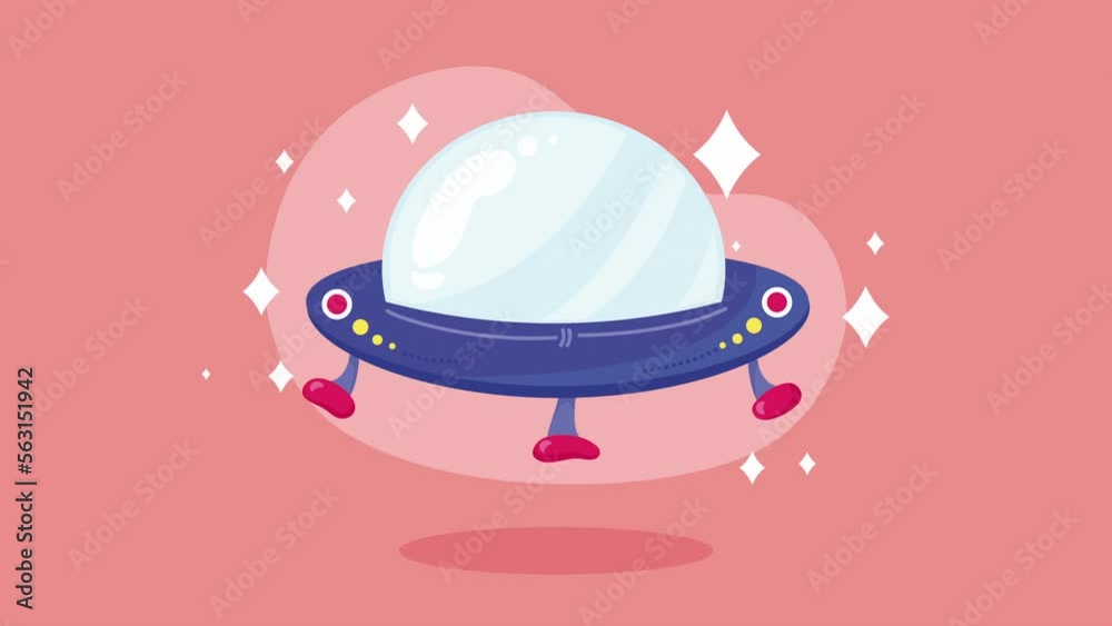 ufo flying space outer animation ufo flying space outer animation