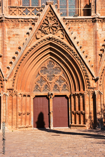 Exterior view to Lala Mustafa Pasa mosque. Formerly St. Nicholas Cathedral  in the old town of Famagusta  Northern Cyprus.