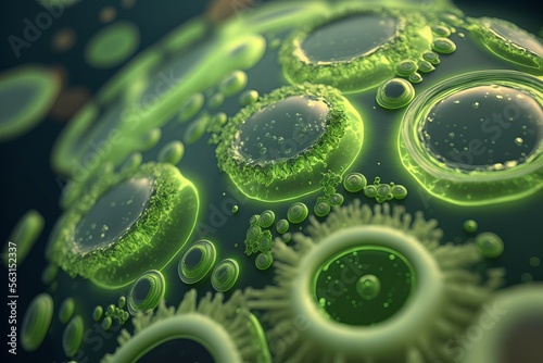 Green Algae Cells photo