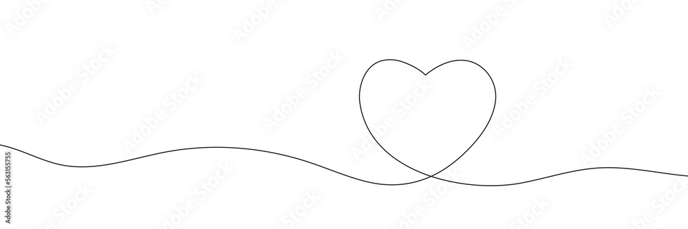 Continuous line drawing Hand drawn heart Continuous line drawing Hand drawn heart