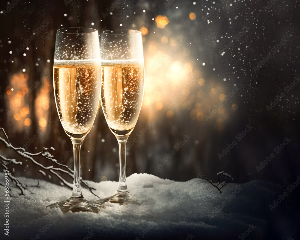Champagne glass effect discount