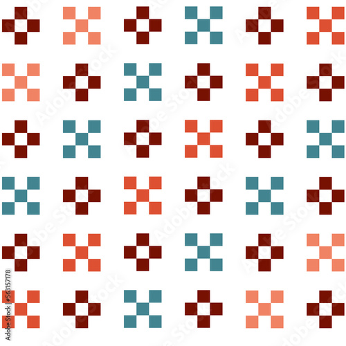 Geometric Aztec Shapes Design Elements