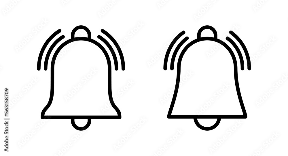 Bell Icon vector illustration. Notification sign and symbol for web site design Bell Icon vector illustration. Notification sign and symbol for web site design