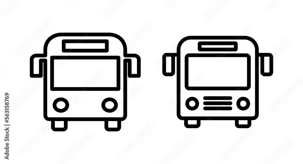 Bus icon vector illustration. bus sign and symbol. transport symbol Bus icon vector illustration. bus sign and symbol. transport symbol