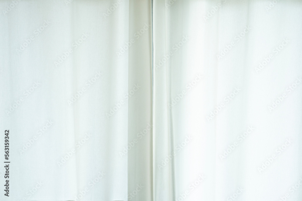 close up of white curtain in the room at home with sunlight close up of white curtain in the room at home with sunlight