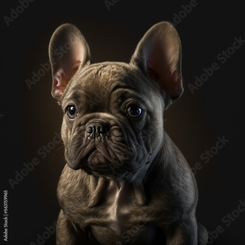 portrait of a dog puppy French Bulldog © Yaoso