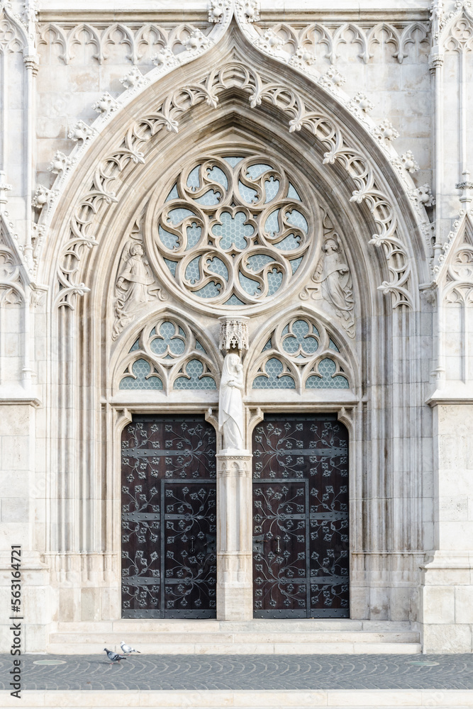 St. Matthias church door detail, Budapest, Hungary