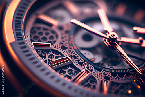 close up of a watch photo