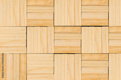 Abstract background from wooden bricks.