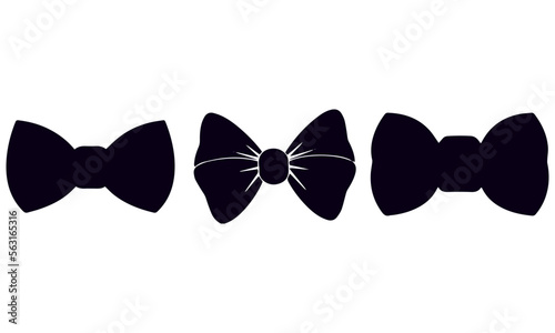 Foto black bowtie icons vector design