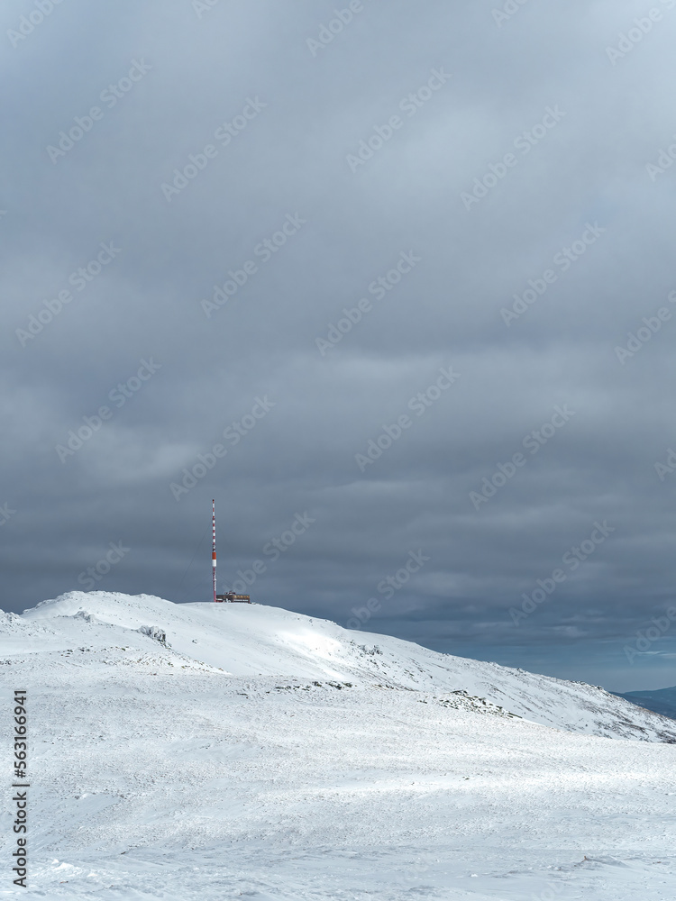 Kralova Hola TV tower in Slovakia during winter Kralova Hola TV tower in Slovakia during winter
