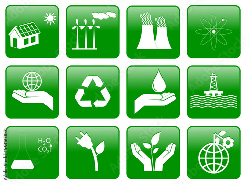 ecology icon set