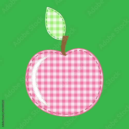 Red  apple applique