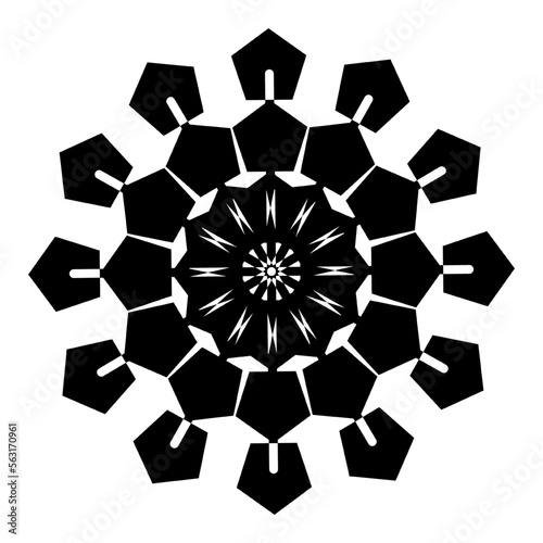 Fototapeta Naklejka Na Ścianę i Meble -  snowflake vector, icon, symbol, logo, clipart, isolated. vector illustration. vector illustration isolated on white background.
