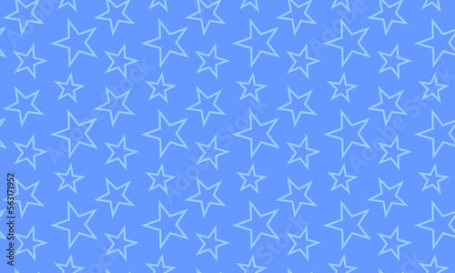 Stars pattern Line Geometric Seamless pattern Vector Illustration Blue Background. Abstract texture with scattered stars. Star. Textile swatch fashion Fabric design Pastel Light Blue. For Wrap clothes