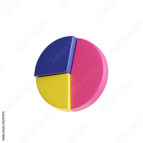 Free Download Pie Chart 3D Illustration - GFXLoad