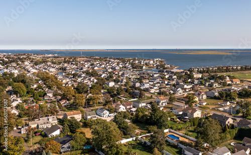 Aerial View of Amityville New York