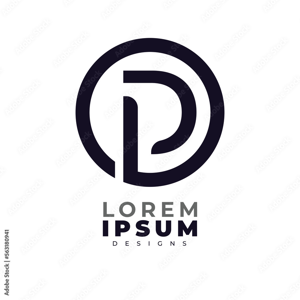 Minimalist Abstract Initial letter P logo. This logo incorporate with abstract letter in the creative way.It will be suitable for which company or brand name start those initial.