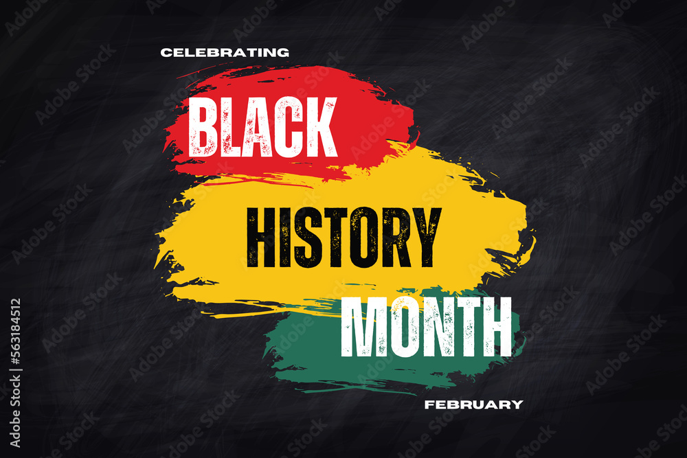 Black history month celebrate. African American history. Illustration design. - obrazy, fototapety, plakaty 