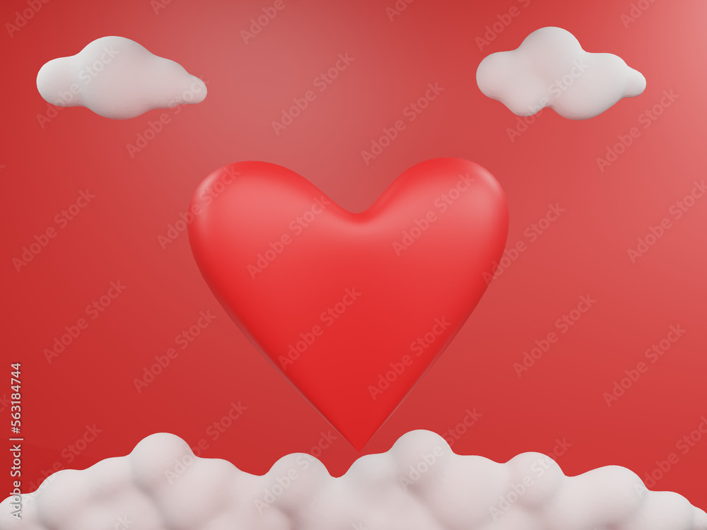 hearts, sky, white background, Donut, sweet, love, pink, valentine day