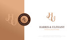 Initial HU Logo Design Vector 