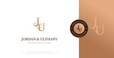 Initial JU Logo Design Vector 