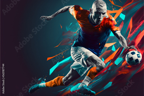 The Beautiful Game: An Illustrative Tribute to Soccer (AI Generated) © Djomas