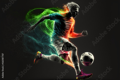 The Beautiful Game: An Illustrative Tribute to Soccer (AI Generated) © Djomas