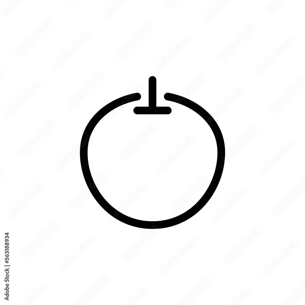 apple icon. outline icon apple icon. outline icon
