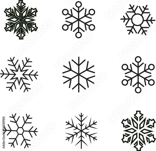 These snowflakes look very beautiful